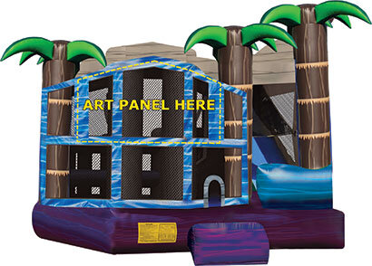 Bounce House With Water Slide For Rent In Chicago